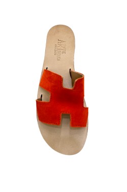 Pantofola a fascia unica color verde