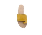 Sandalo modello pantofola infradito color giallo