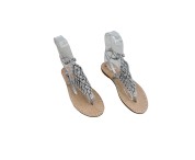 Sandali con cavigliera Gilda color argento