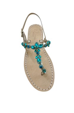 Green  Coloured Jewel Sandal “Patty”