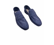 Moccasin "King" suede calf leather chocolate