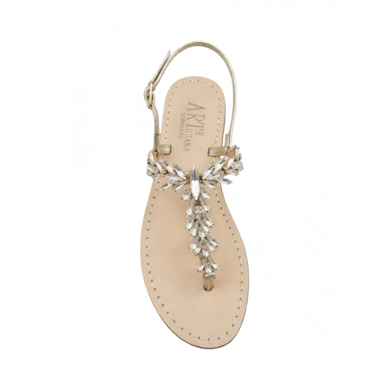 Sandali gioiello Mia platino