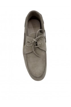Moccasin "mare laci" suede calf leather cioccolato 