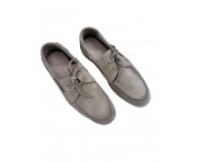 Mocassino "Mare lacci"  vitello scamosciato beige