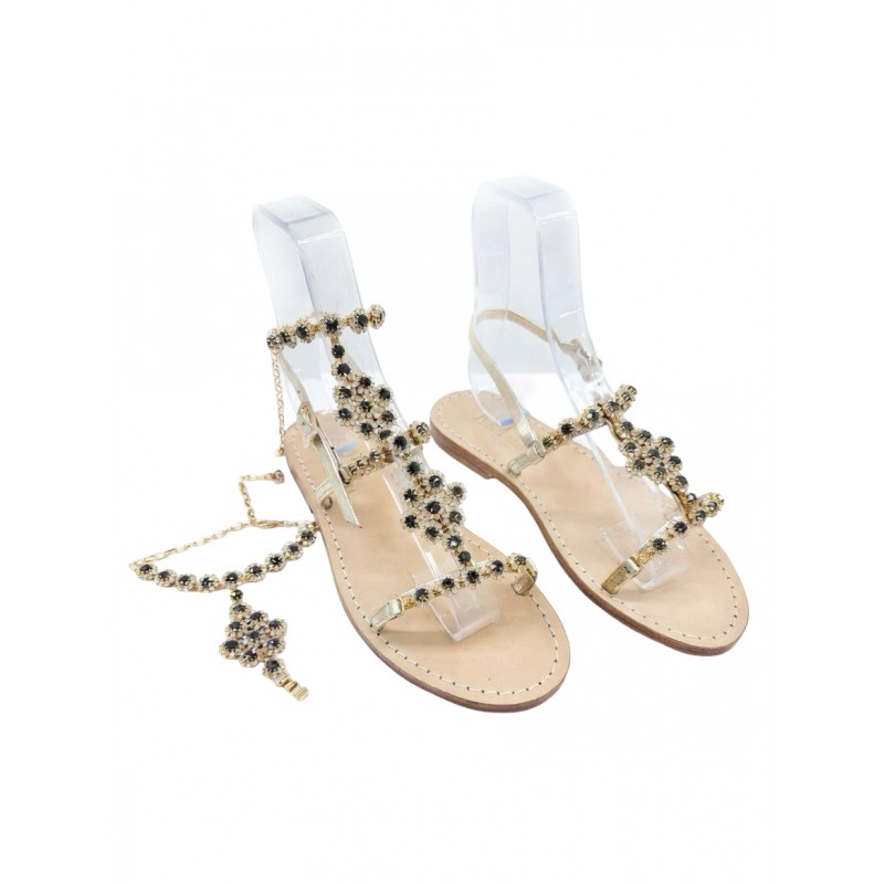 Fumo  Coloured "Gaia" Sandal with Ankle Bandage