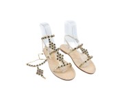 Fumo  Coloured "Gaia" Sandal with Ankle Bandage