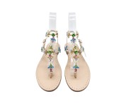 Multicolor Coloured "Noemi" Sandal with Ankle Bandage