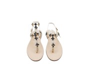 Black Coloured "Noemi" Sandal with Ankle Bandage