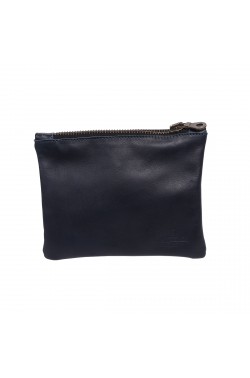 Portatutto in vitello naturale blu