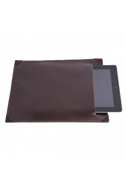 Porta-tablet uomo color cioccolato