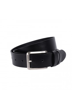 Black Grease Natural  Leather Belt