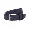 Blue Suede Natural Calf Leather Belt