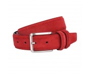 Cintura scamosciata color rosso