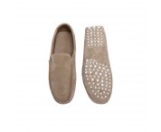 Mocassino scamosciato beige