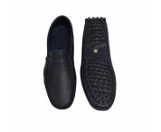 Mocassino con fascetta color blu