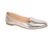Pantofolina per bambina color platino
