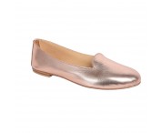 Pantofolina per bambina color rame