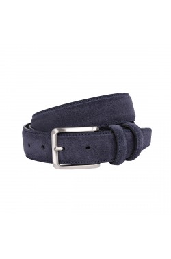 Blue Suede Grease Natural Leather Belt for children