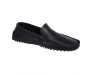 Mocassino per bambino color nero in pelle