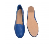 Pantofolina a scarpa color jeans