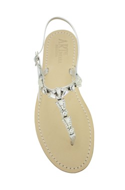 Silver Coloured Jewel Sandal “Valentina”