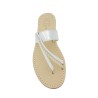 Silver Coloured "Italia" Sandal with Braid