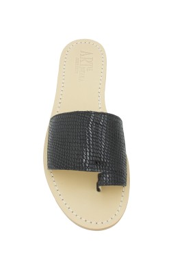 Black Slipper Model Sandal