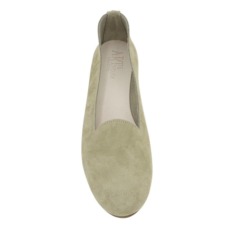 Pantofolina donna scamosciata beige