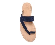 Sandali semplici Giulia scamosciati color blu