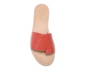Sandali modello pantofola color croallo