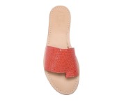 Sandali modello pantofola color croallo