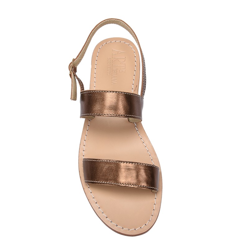 Sandali modello monacale color bronzo