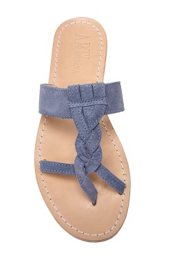 Sandali Sara scamosciati color jeans