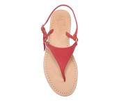 Coral Red Sandal with triangle
