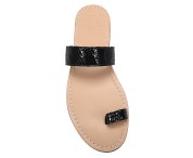 Sandalo semplice a fascia color nero