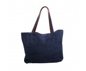 Borsa Bag scamosciata color blu