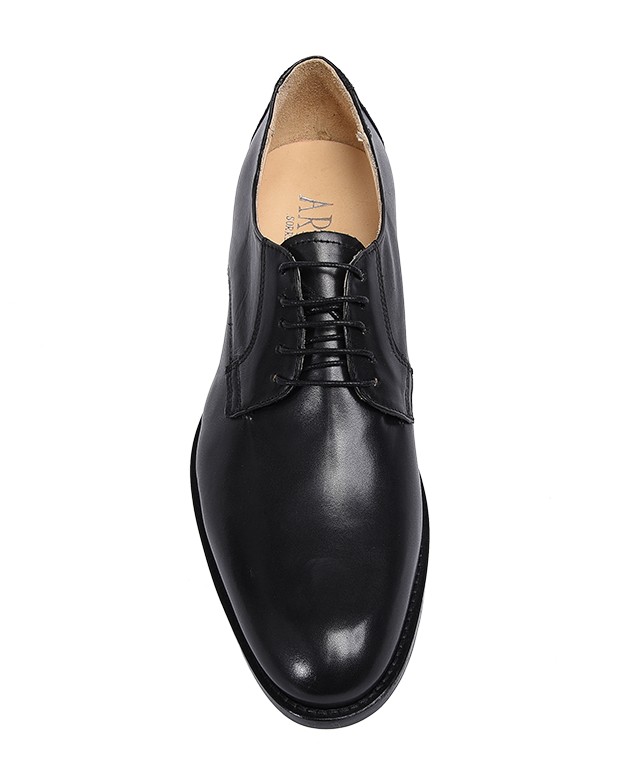 Classic black college shoes derby model witht laces Arte