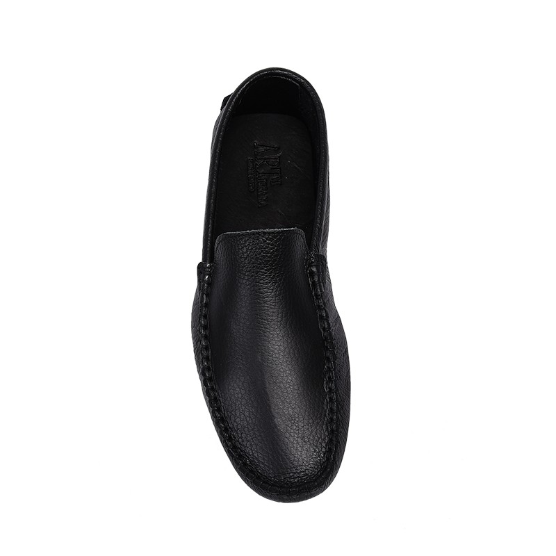Mocassino in pelle color nero