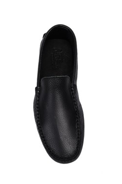 Mocassino in pelle color nero